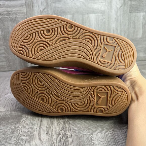 Puma Club II Era Women's size 8 Blue Pink Gum Bottom Platform Shoes - Picture 7 of 8